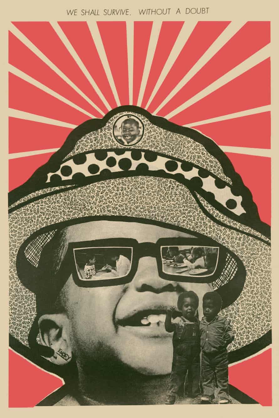 back cover of the Black Panther newspaper, August 1971, by Emory Douglas