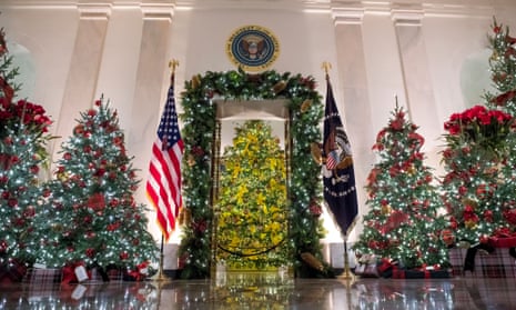 Despite public health guidelines warning against indoor gatherings, the White House has pressed ahead with as many as two dozen of its traditional holiday events.