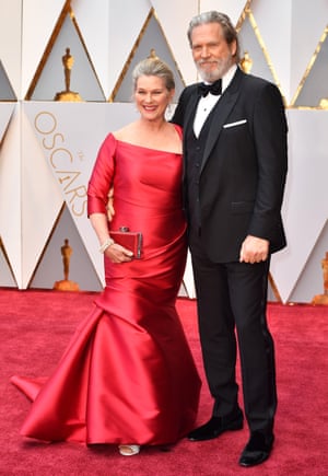 Actors Jeff Bridges and Susan Bridges