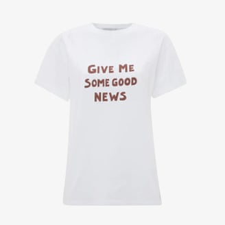 Bella Freud Give Me Some Good News T-shirt.