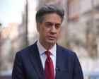UK may send ships and mine-hunting drones to help open strait of Hormuz, says Miliband