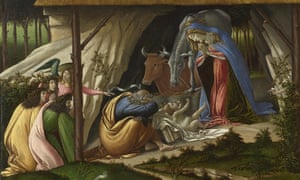 Foretells the end of days … a detail from Sandro Botticelli’s Mystic Nativity (1500).