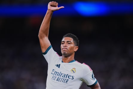 Jude Bellingham playing for Real Madrid
