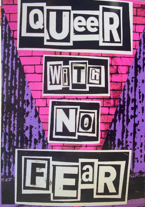 Ben Youdan’s poster Queer With nary Fear earlier it was destroyed.