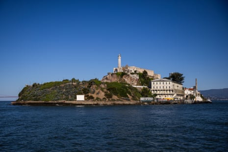 Aerial view of Alcatraz Island