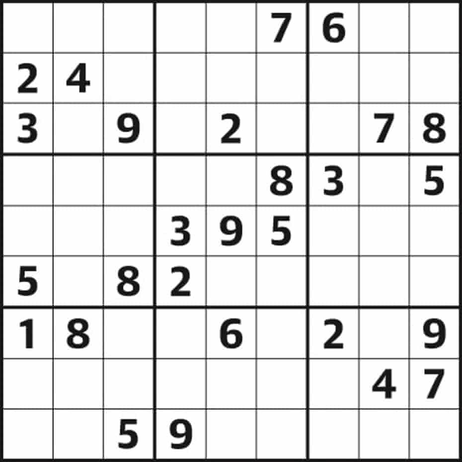Sudoku 5,639 easy