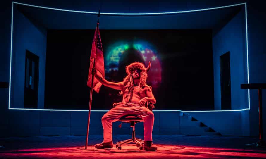 Joss Carter as Shaman in The 47th at the Old Vic.
