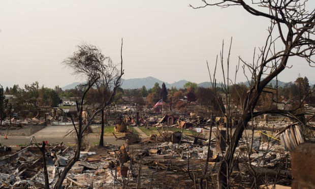 The Carr fire tore through Redding, destroying large swaths of the city and killing two firefighters.