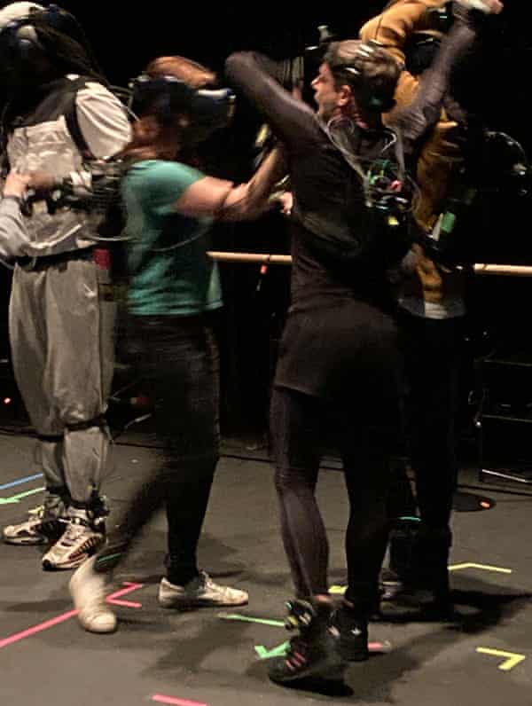 Lyndsey Winship putting on the XR equipment for Le Bal de Paris.