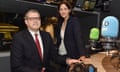 Andrew Parker, director general of MI5, with Today programme presenter Mishal Husain in the BBC Radio 4 studio on Thursday morning