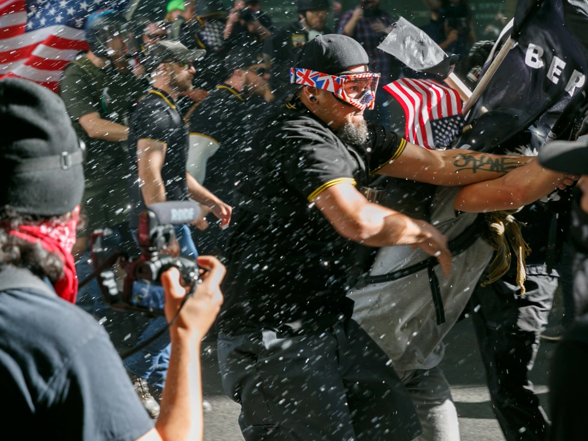 Who Are The Proud Boys Western Chauvinists Involved In Political Violence World News The Guardian