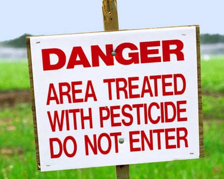 Danger. Area Treated With Pesticide. Do Not Enter