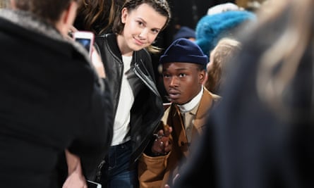 Millie Bobby Brown Poses With Louis Vuitton's Nicolas Ghesquière on  Instagram