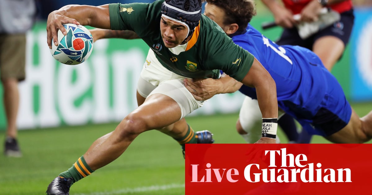 South Africa v Italy: Rugby World Cup 2019 – live!