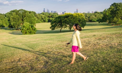 A walk in the park … but are we walking to the best of our abilities? (Posed by a model)