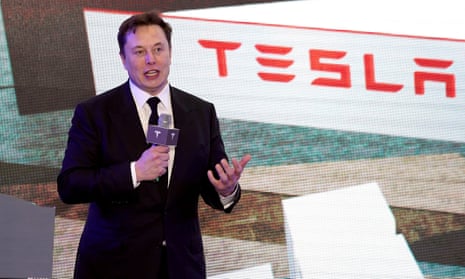 Tesla CEO Elon Musk speaks at an opening ceremony for the China-made Model Y program in Shanghai, China on 7 January 2020.