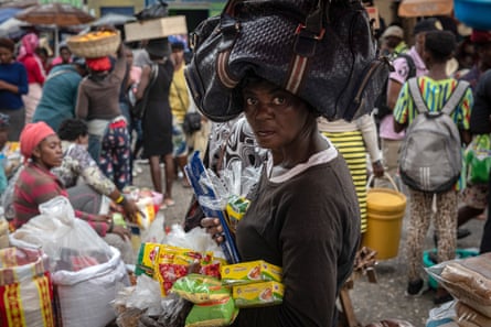 A street vendor looks on at a market in Port-au-Prince last week amid concern about the increase in food insecurity in the country.