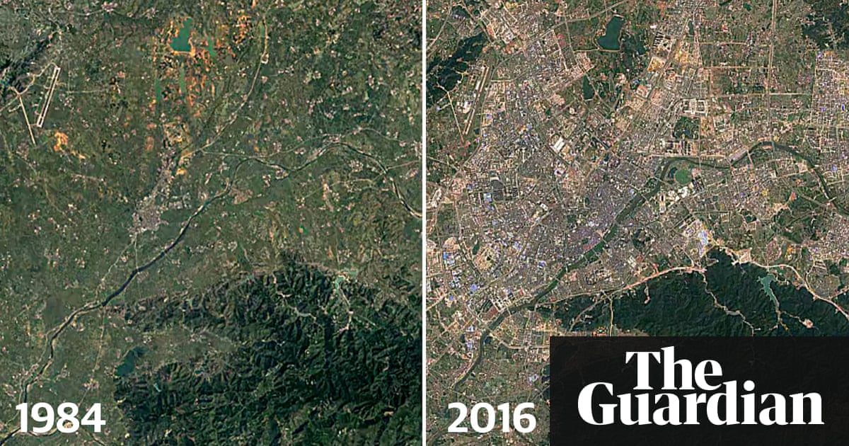 The great sprawl of China: timelapse images reveal 30-year growth of cities