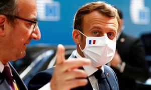 Emmanuel Macron arrived in Brussels for what is now the EU’s longest summit in two decades.