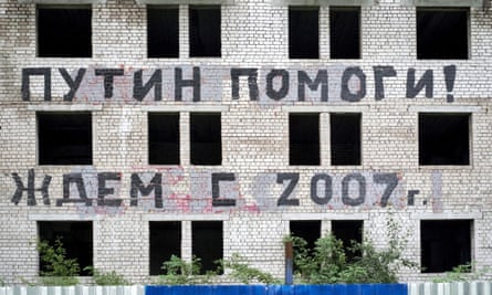 ‘Putin help! Waiting since 2007.’ Unfinished buildings in Kaliningrad.