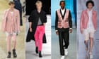 Coral, salmon, rose: whatever the hue, the on-trend man is tickled to be in pink