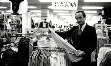 Ralph Halpern in Debenhams, Oxford Street, which he obtained for the Burton Group in a bitter takeover in 1985.