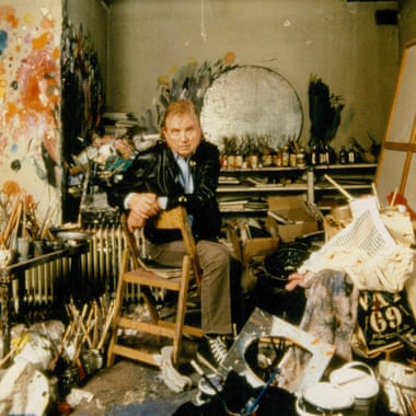 Francis Bacon in his studio,