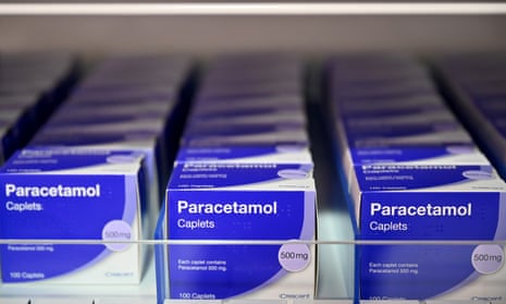 Packets of paracetamol.