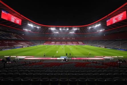 A view of the action at the Allianz Arena.