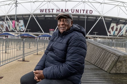 Clyde Best in front of the London Stadium