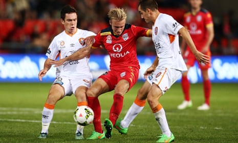 James Jeggo in action for Adelaide United