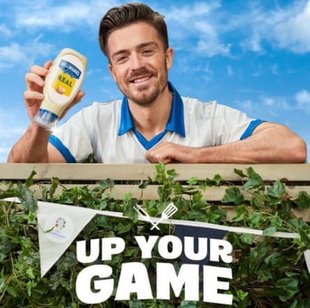 Jack Grealish trong quảng cáo sốt mayonnaise của Hellmann