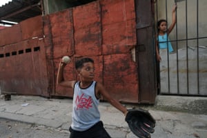 Kindelan, a hot-handed shortstop for a Central Havana junior league baseball team and teammate and first baseman Leoni Venego, 7, both dream of stardom.Kindelan says he wants to play for Cuba’s national baseball club, but Venego, recovering his composure after a big swing and a miss during a recent practice session, admits he’s set his sights on a bigger prize.