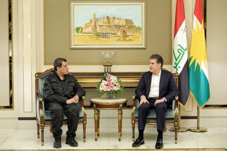 Nechirvan Barzani and Mazloum Abdi meeting