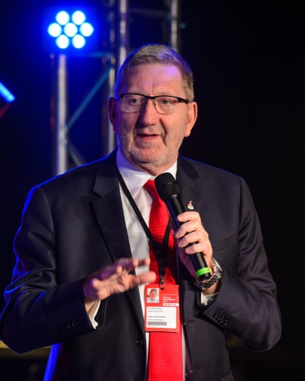 Len McCluskey at the Brighton conference.