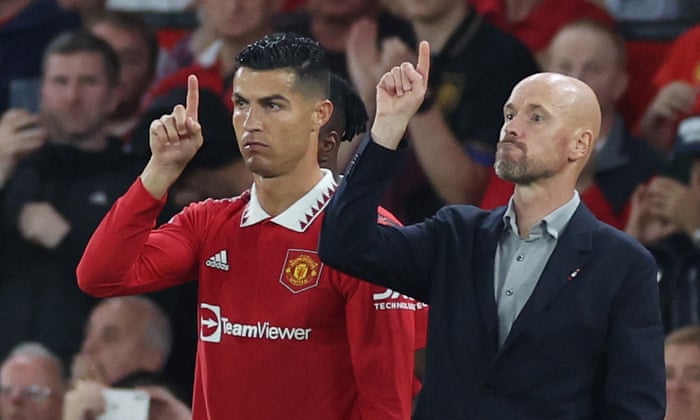 Cristiano Ronaldo and Erik Ten Hag.