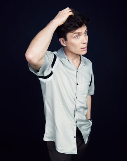 Cillian Murphy in Lanvin T-shirt and Paul Smith trousers