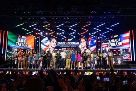 Katie Taylor and Amanda Serrano are headlining the first all-women’s professional boxing card to be held at Madison Square Garden.