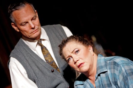 Bill Irwin (George) and Kathleen Turner (Martha) in Who’s Afraid of Virginia Woolf? at the Apollo, London, in 2006.