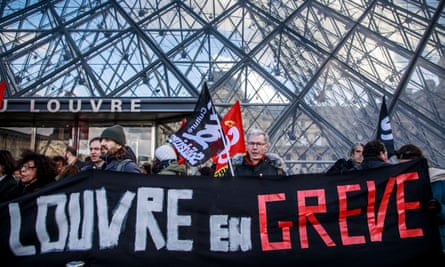 The Louvre was shut down by workers on Friday.