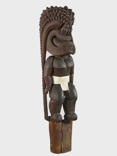 Kiʻi (image) of the god Kū, a Hawaiian god whose realm includes warfare and governance.