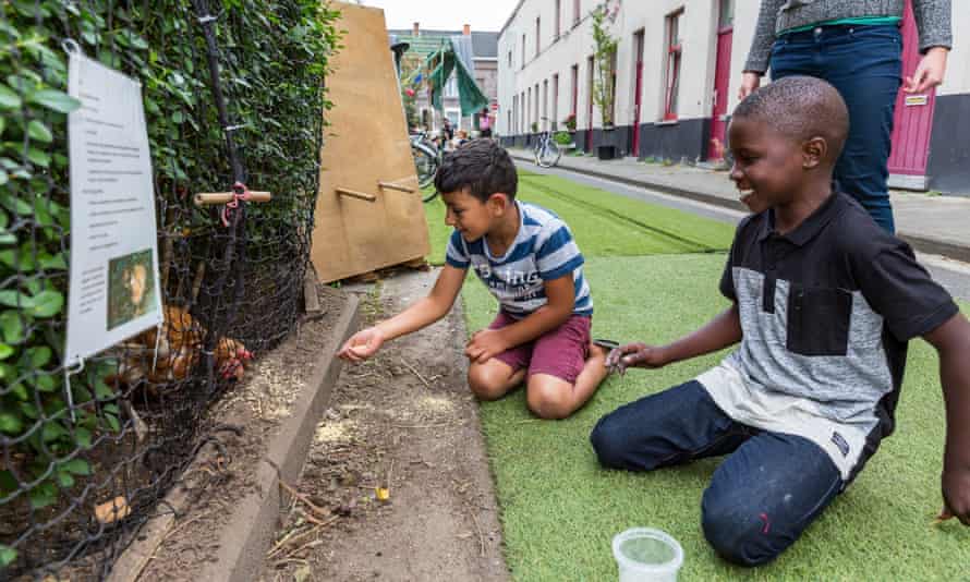 Chickens living streets copyright Trojan Lab ghent
