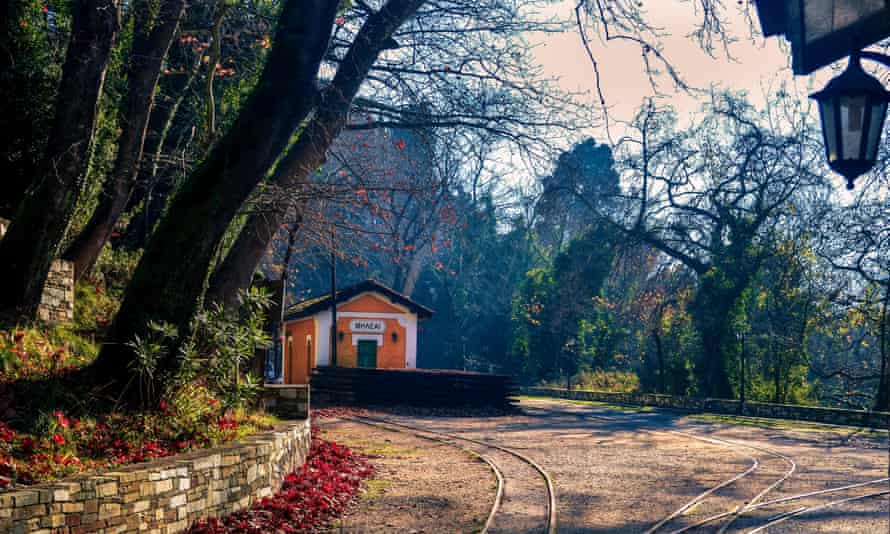 The old train station at Milies village, near Volos.