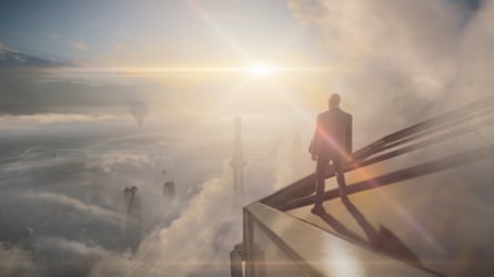 Hitman 3: Agent 47 surveys the scene from the world’s tallest building in Dubai