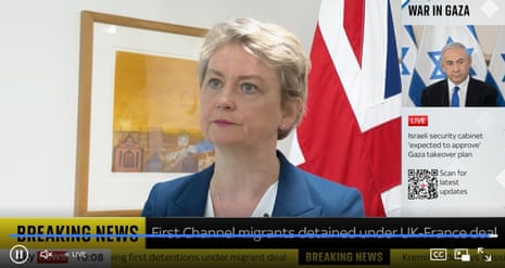 Yvette Cooper on Sky News