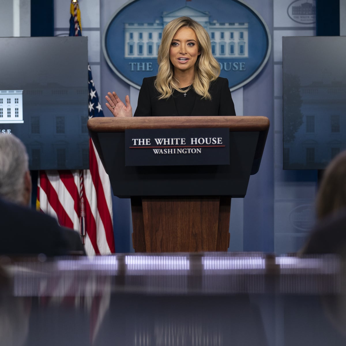 Trump Press Secretary Attacks China And Who At First White House Briefing Trump Administration The Guardian