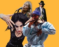 Composite picture of Joni Mitchell, Diamanda Galas, Kendrick Lamar and Neil Young