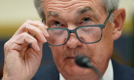 Federal Reserve Chair Jerome Powell testifies on Capitol Hill, 8 March 2023.