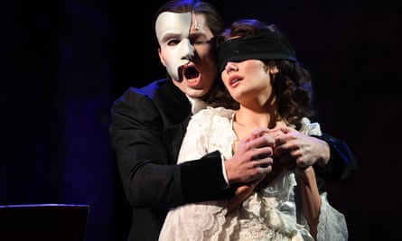 Josh Piterman and Amy Manford in The Phantom of the Opera at the Sydney Opera House in August.