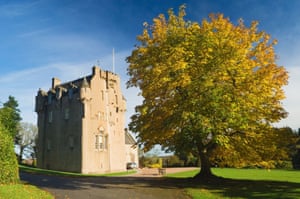 Crathes Castle in autumn, near Banchory, Aberdeenshire, Scotland